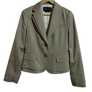 BCBGMaxAzria Blazer Women’s Small Taupe Wool Blend Casual Formal Business